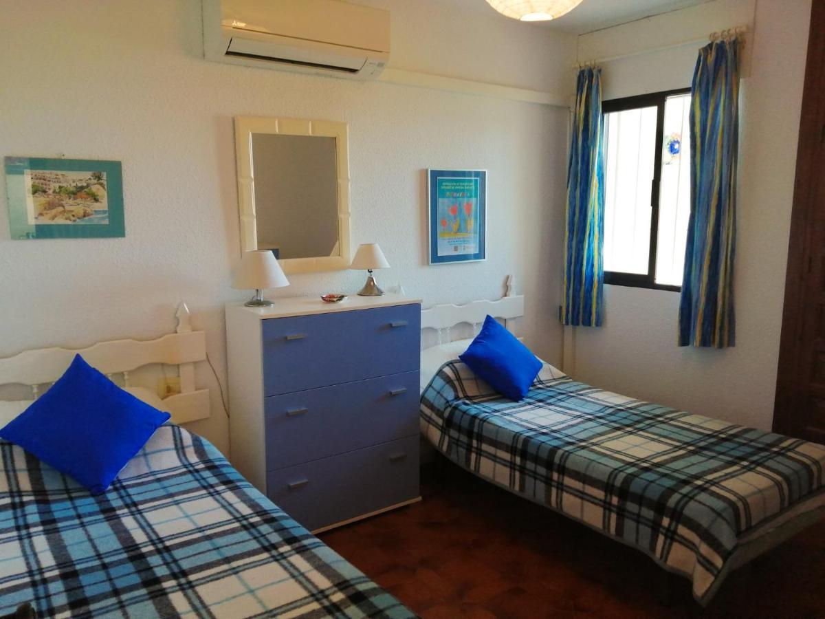 Sea & Pool View Garden Apartment Las Palmeras Nerja Eksteriør bilde