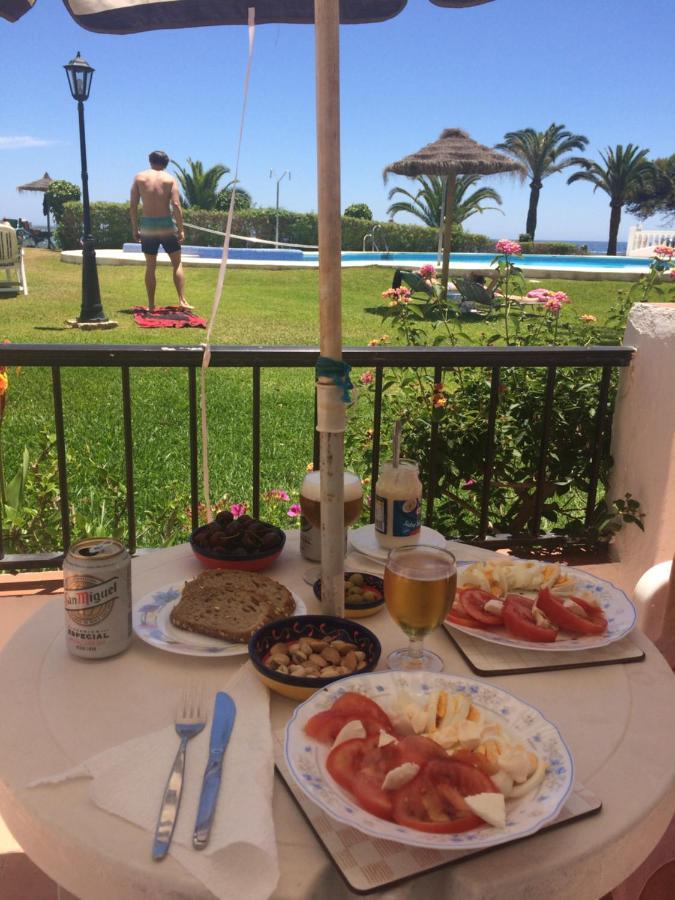 Sea & Pool View Garden Apartment Las Palmeras Nerja Eksteriør bilde